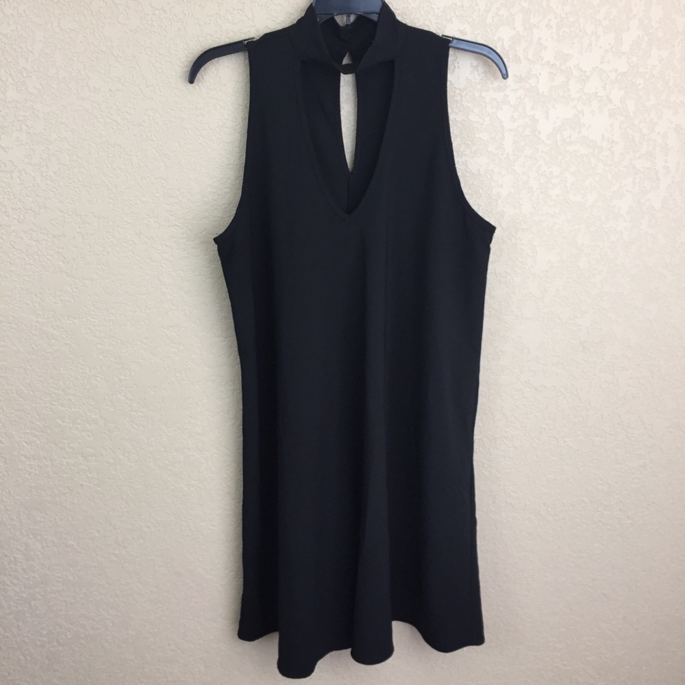 SALE
 Free Press sz Large Solid Black Swing Dress